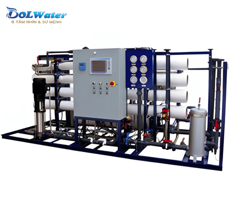 Màn hình điều khiển thông minh của hệ thống nước uống tại vòi 5m3/ giờ.