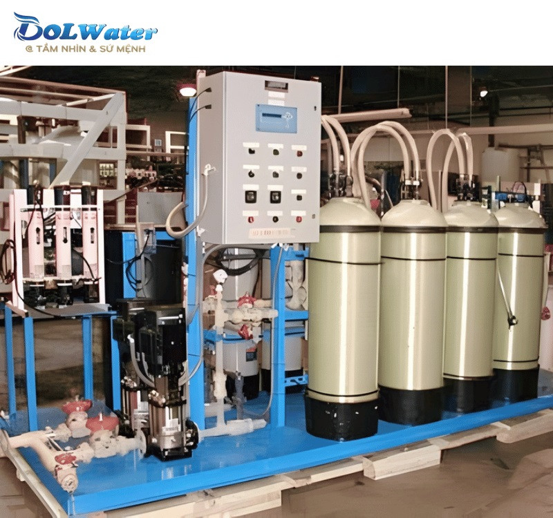 Lắp đặt hệ thống nước DI khử khoáng 1500m3/ Ngày đêm chuẩn công nghiệp.