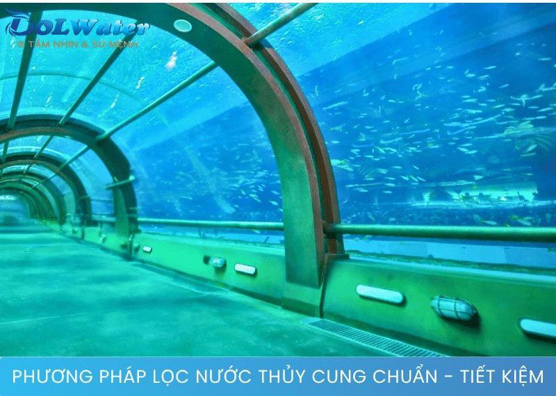 Độ trong suốt pha lê chuẩn 1 micron nhờ bột trợ lọc Dol Perlite - lọc nước thủy cung.